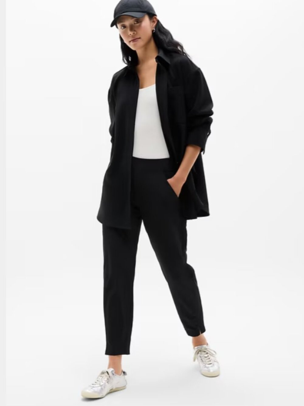 Athleta Brooklyn Tapered Ankle Pants Size 18 Black